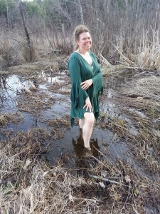 Arianna Alexsandra Collins in her wetland